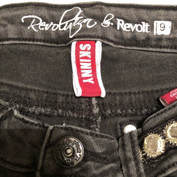 Revolution & Revolt Distressed Women’s Jeans Sz 9 - Picture 6 of 7